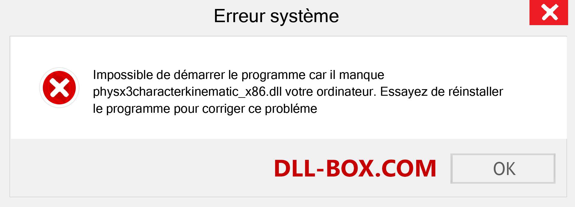 Le fichier physx3characterkinematic_x86.dll est manquant ?. Télécharger pour Windows 7, 8, 10 - Correction de l'erreur manquante physx3characterkinematic_x86 dll sur Windows, photos, images